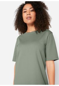 bonprix - Sukienka shirtowa oversized (2 szt.), z czystej bawełny. Kolor: niebieski. Materiał: bawełna