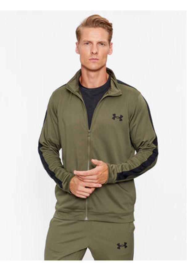 Under Armour Dres Ua Knit Track Suit 1357139 Khaki Fitted Fit. Kolor: brązowy. Materiał: syntetyk