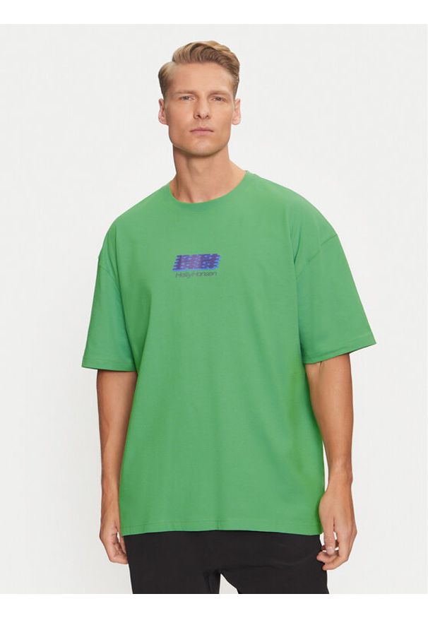 Helly Hansen T-Shirt Evan Suseg 53964 Zielony Oversize. Kolor: zielony. Materiał: bawełna