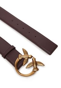 Pinko - PINKO Pasek Damski Love Berry H4 Belt AI 25-26 PLT01 100120 A0F1 Fioletowy. Kolor: fioletowy. Materiał: skóra