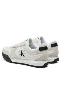 Calvin Klein Jeans Sneakersy Toothy Runner Irregular Lines YM0YM00624 Biały. Kolor: biały. Materiał: skóra #3