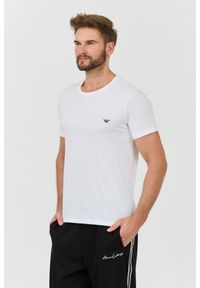 Emporio Armani - EMPORIO ARMANI Biały męski t-shirt basique, Rozmiar XL. Kolor: biały #6