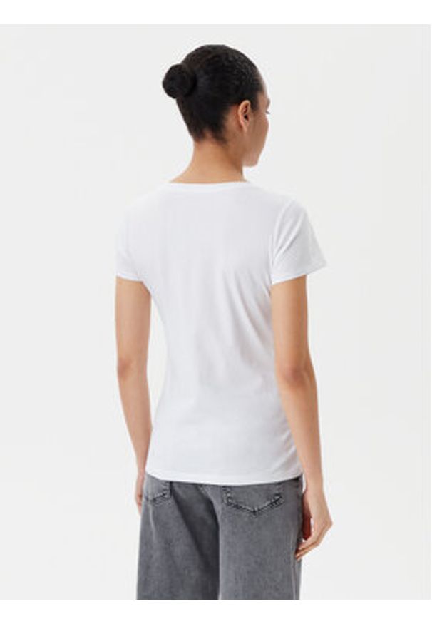 Liu Jo Beachwear T-Shirt VA5154 JS003 Biały Regular Fit. Kolor: biały. Materiał: bawełna