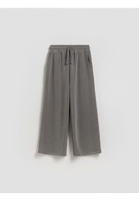 Reserved - Spodnie dresowe z modalem - ciemnoszary. Kolor: szary. Materiał: dresówka #1