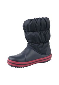 Buty Crocs Winter Puff Boot Jr 14613-485 niebieskie. Kolor: niebieski