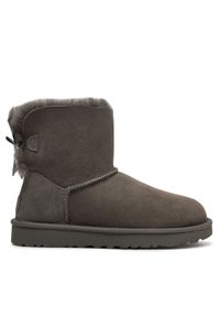 Ugg Śniegowce W Mini Bailey Bow II 1016501 Szary. Kolor: szary. Materiał: skóra