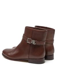 Lauren Ralph Lauren Botki 802946807003 Brązowy. Kolor: brązowy. Materiał: skóra