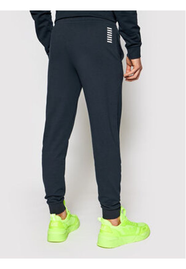 EA7 Emporio Armani Spodnie dresowe 8NPP53 PJ05Z 1578 Granatowy Slim Fit. Kolor: niebieski. Materiał: bawełna