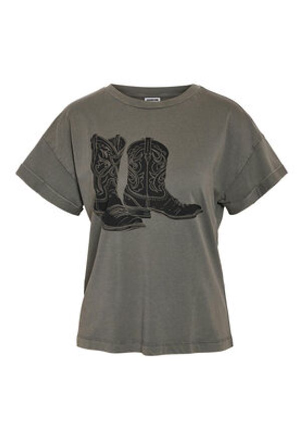 Noisy may - Noisy May T-Shirt 27030135 Szary Regular Fit. Kolor: szary. Materiał: bawełna