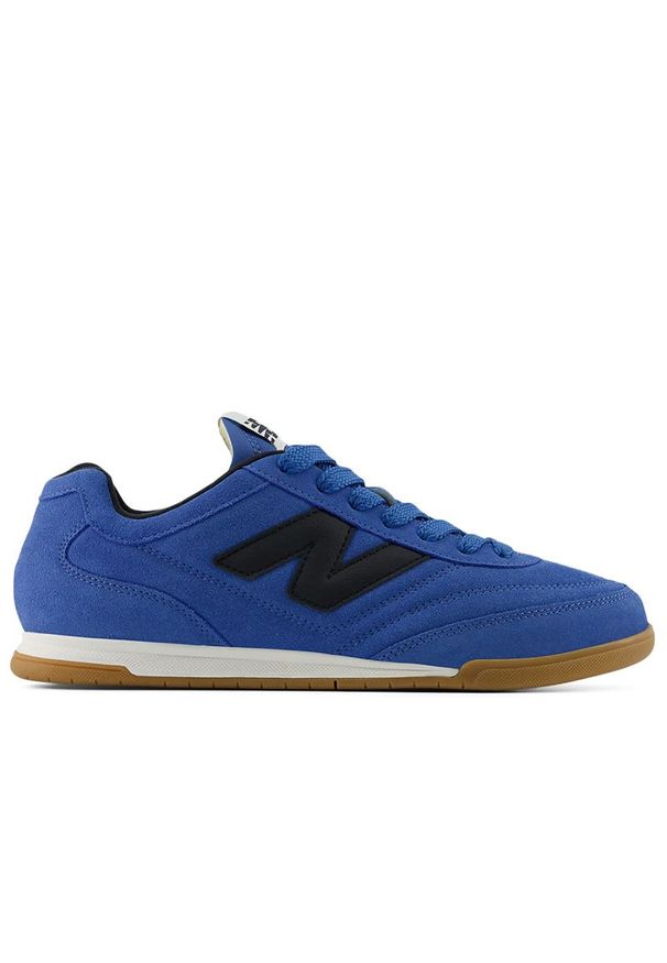Buty New Balance URC42BA - niebieskie. Okazja: na co dzień. Kolor: niebieski. Materiał: guma, skóra, syntetyk, materiał. Szerokość cholewki: normalna
