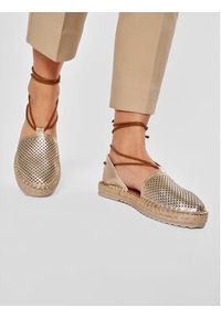 QUAZI Espadryle QZ-51-06-001014 Złoty. Kolor: złoty. Materiał: skóra #4