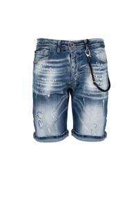 Xagon Szorty "Denin Shorts" | MR 229 | Mężczyzna | Niebieski. Okazja: na co dzień. Kolor: niebieski. Materiał: elastan, bawełna. Sezon: lato. Styl: elegancki, casual