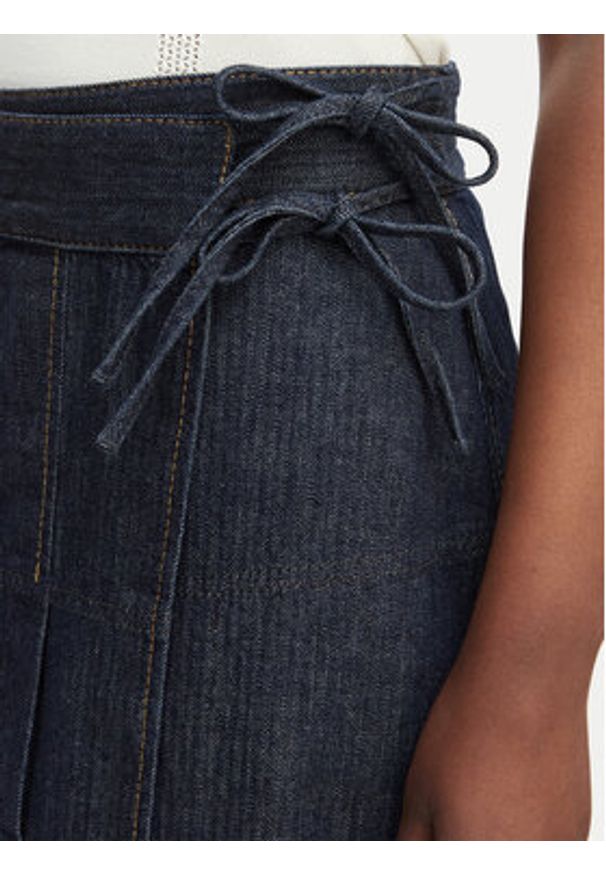 MAX&Co. Spódnica jeansowa 2616101013200 Granatowy Regular Fit. Kolor: niebieski. Materiał: bawełna