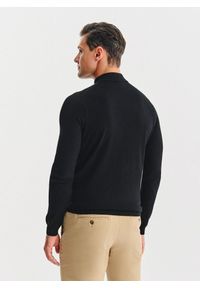 Pako Lorente - PAKO LORENTE – Czarny półgolf męski. Kolor: czarny. Materiał: poliamid, wiskoza. Wzór: gładki, ze splotem #8