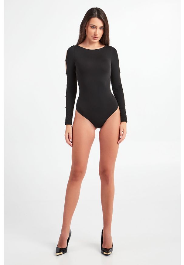 Wolford - BODY WOLFORD. Materiał: tkanina. Długość rękawa: długi rękaw. Długość: długie. Wzór: gładki, aplikacja