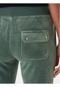 Juicy Couture Spodnie dresowe Layla JCSEBJ001 Zielony Flared Leg. Kolor: zielony. Materiał: syntetyk #2