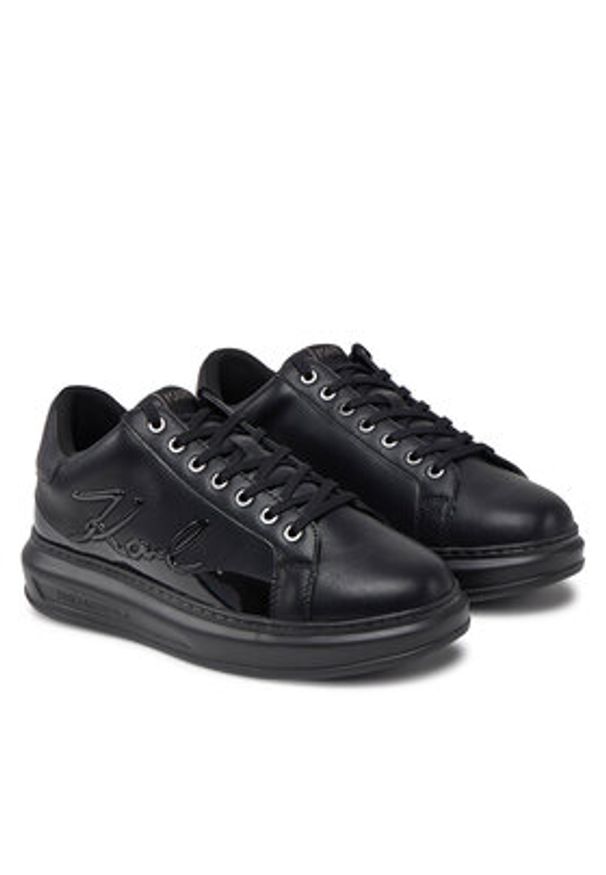 Karl Lagerfeld - KARL LAGERFELD Sneakersy Kapri KL52548F Czarny. Kolor: czarny. Materiał: skóra