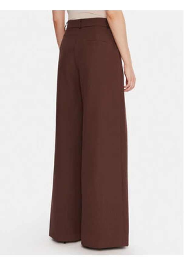 Maryley Spodnie materiałowe 25IB579/43CO Brązowy Regular Fit. Kolor: brązowy. Materiał: syntetyk