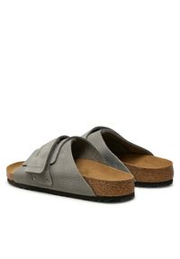 Birkenstock Klapki Kyoto Lenb 1024502 Szary. Kolor: szary. Materiał: skóra, nubuk #3