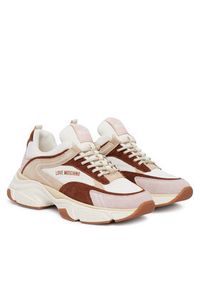 Love Moschino - LOVE MOSCHINO Sneakersy JA15426G1PIQN11B Kolorowy. Materiał: skóra, zamsz. Wzór: kolorowy #2