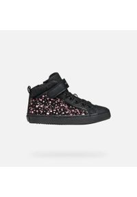Geox - Buty GEOX J KALISPERA GIRL Czarny. Okazja: na co dzień. Kolor: czarny, wielokolorowy, fioletowy. Materiał: syntetyk, tkanina