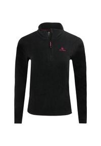 THERMO FLEECE - Damska bluza polarowa Athl DPT z zamkiem, czarna, M. Kolor: czarny. Materiał: polar. Długość: krótkie. Sport: piłka nożna #1