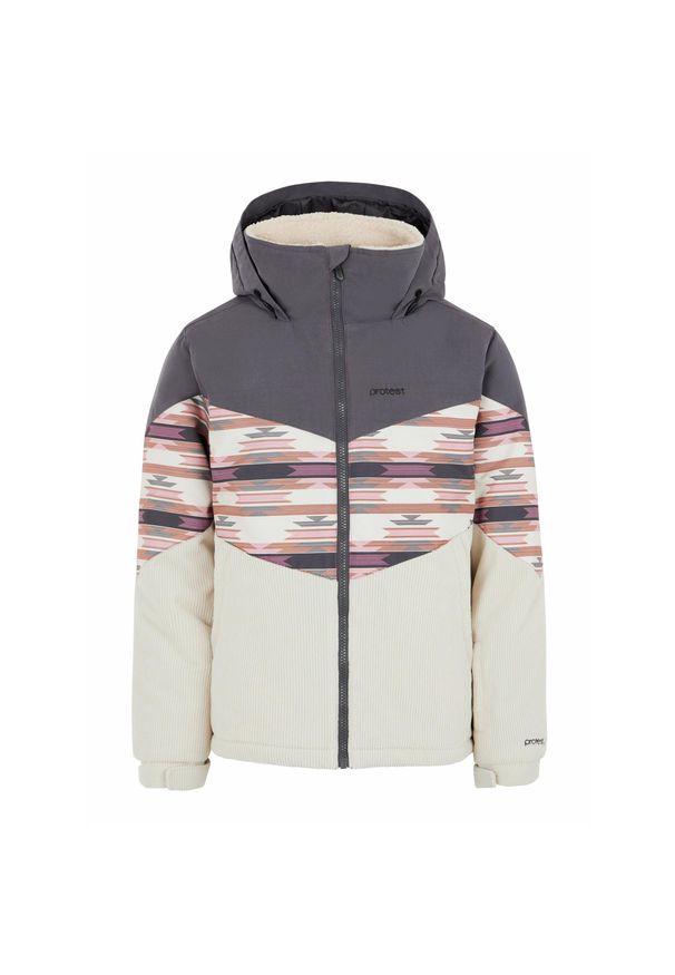 Dziewczęca kurtka narciarska Protest PRTSWAN. Kolor: biały. Sezon: zima. Sport: narciarstwo