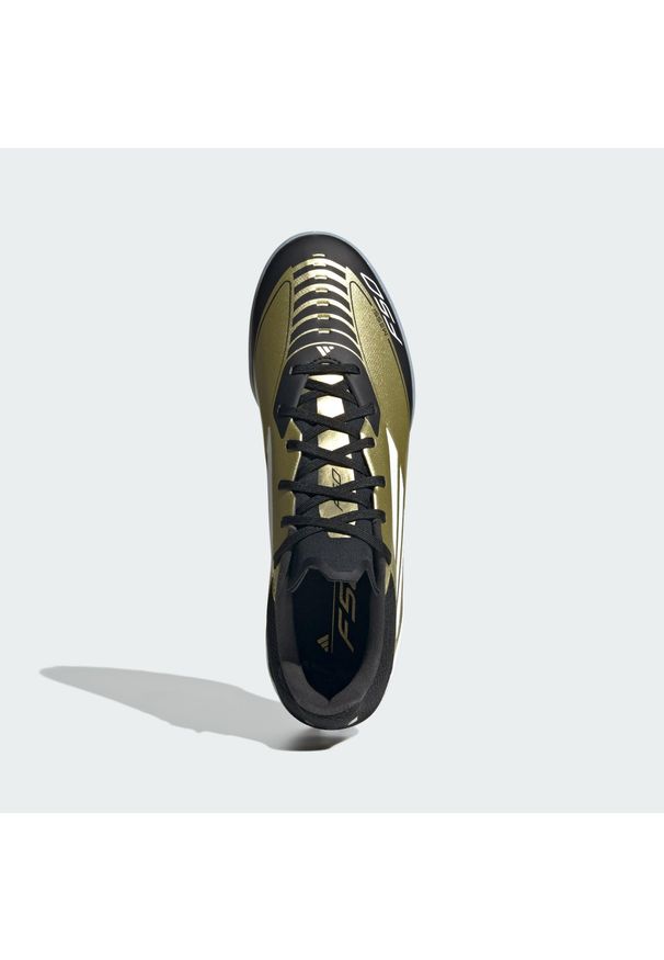 Adidas - Buty Messi F50 League TF. Kolor: żółty, biały, wielokolorowy, czarny. Materiał: materiał