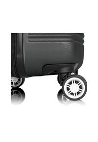 Ochnik - Komplet walizek na kółkach 19'/24'/28'. Kolor: czarny. Materiał: materiał, poliester, guma, kauczuk #8