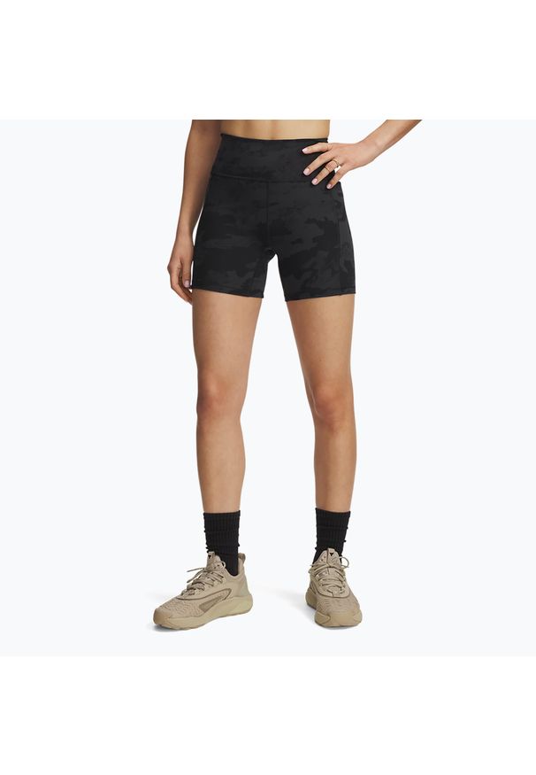 Spodenki treningowe damskie Under Armour Project Rock Middy. Kolor: czarny