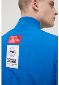 Tommy Jeans kurtka bomber DM0DM13056.PPYY męski kolor czarny przejściowa. Okazja: na co dzień. Kolor: czarny. Materiał: tkanina. Wzór: gładki. Styl: casual #2