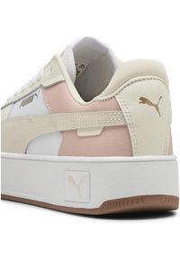 Puma - Sneakersy damskie Carina Street PUMA White Alpine Snow Frosted Ivory. Okazja: na co dzień. Kolor: biały. Obcas: na platformie