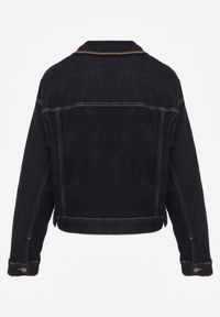 Born2be - Niebieska Kurtka Jeansowa z Bawełną Zdobiona Kontrastowymi Lamówkami Nedore. Okazja: na spacer, na co dzień. Kolor: niebieski. Materiał: bawełna, jeans. Wzór: aplikacja. Sezon: lato. Styl: casual, klasyczny #3