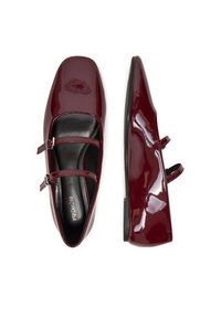 DeeZee Baleriny DZRP0468-10 Bordowy. Kolor: czerwony. Materiał: skóra #2