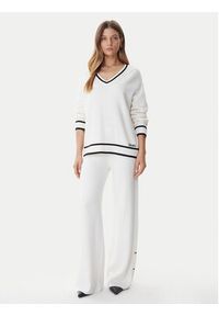 Liu Jo Sport Sweter TF5229 MS59L Écru Regular Fit. Materiał: syntetyk. Styl: sportowy #4