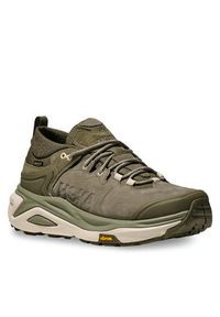 HOKA - Hoka Trekkingi Kaha 3 Low Gtx GORE-TEX 1162532 Khaki. Kolor: brązowy. Materiał: nubuk, skóra. Technologia: Gore-Tex. Sport: turystyka piesza