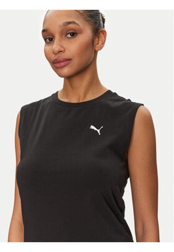 Puma Sukienka codzienna Ess 685643 Czarny Slim Fit. Okazja: na co dzień. Kolor: czarny. Materiał: bawełna. Typ sukienki: proste. Styl: casual