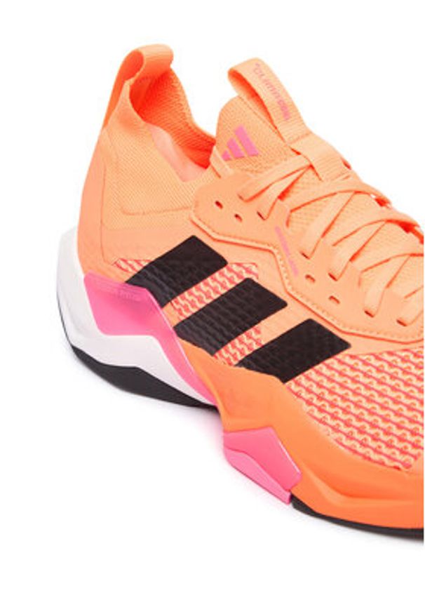 Adidas - adidas Buty na siłownię Rapidmove Adv 2 JQ4119 Pomarańczowy. Kolor: pomarańczowy. Materiał: materiał. Sport: fitness