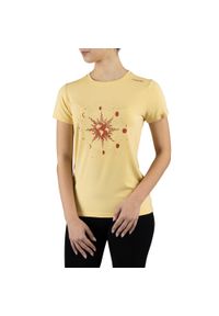 T-shirt damski Viking Bamboo Hopi Lady. Kolor: beżowy. Sport: turystyka piesza