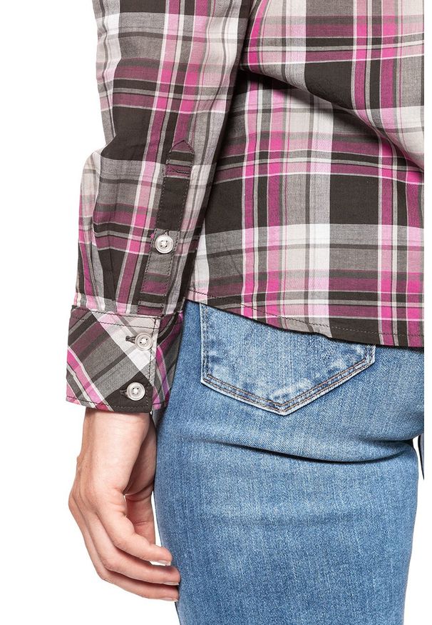 Wrangler - KOSZULA WRANGLER CHECK SHIRT ROSIN GREEN W5240LUWY 112129352