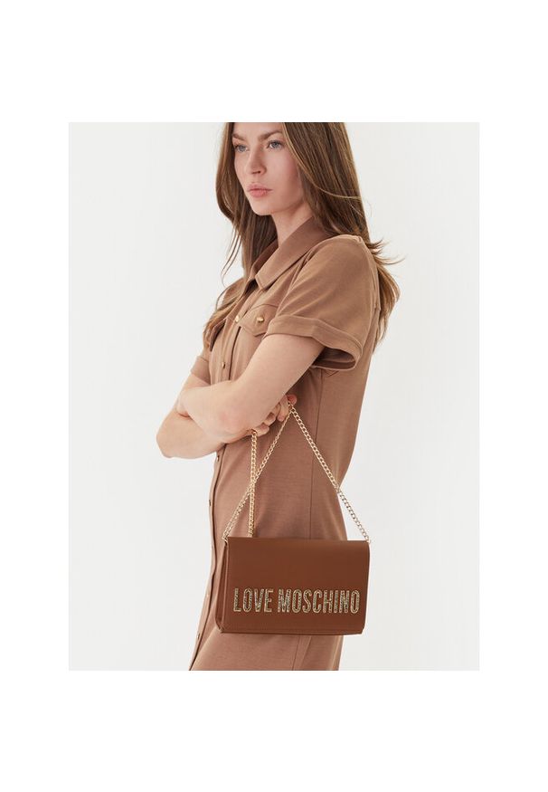 Love Moschino - Torebka LOVE MOSCHINO. Kolor: brązowy