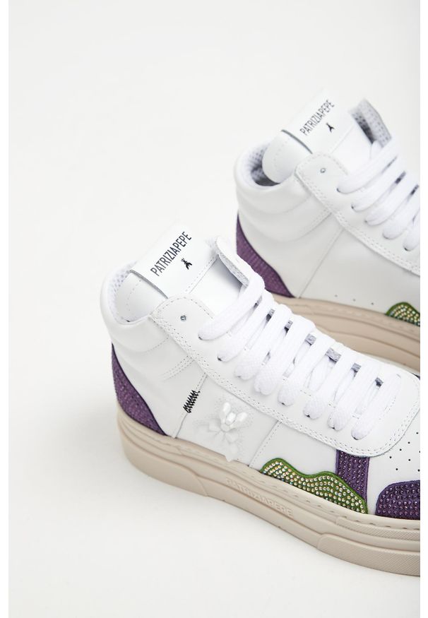Patrizia Pepe - Sneakersy damskie skórzane PATRIZIA PEPE. Materiał: skóra