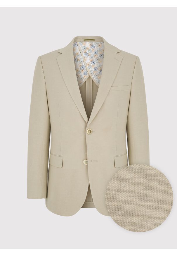 Pako Lorente - PAKO LORENTE – Lniana marynarka męska w kolorze oliwkowym. Okazja: na co dzień. Kolor: oliwkowy, beżowy, niebieski. Materiał: len. Styl: casual