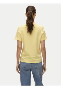 Vero Moda T-Shirt Paulina 10316991 Żółty Regular Fit. Kolor: żółty. Materiał: bawełna #3