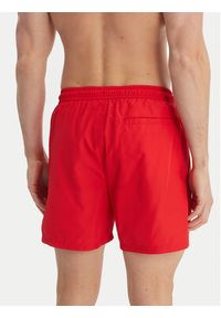 Calvin Klein Swimwear Szorty kąpielowe LV00N61027 Czerwony Regular Fit. Kolor: czerwony. Materiał: bawełna #3