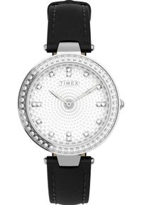 Zegarek Timex Zegarek damski Timex TW2V45200 CYRKONIE czarny. Kolor: czarny #1