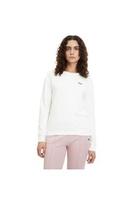 Fila - Longsleeve damski FILA Bantin. Kolor: biały. Długość rękawa: długi rękaw