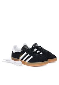 Adidas - adidas Sneakersy Gazelle Indoor JI2060 Czarny. Kolor: czarny. Materiał: skóra, zamsz. Model: Adidas Gazelle