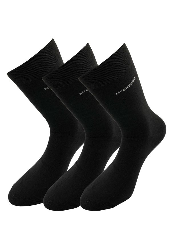 ZEAGLE - Zestaw skarpet McGregor 3 pary czarne 39-42 - Komfort i styl. Kolor: czarny. Materiał: materiał