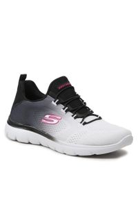 skechers - Sneakersy Skechers Bright Charmer 149536 Black/White. Kolor: szary. Materiał: materiał